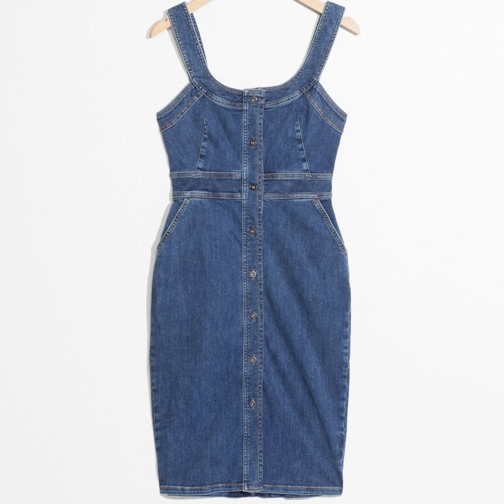 & Other Stories midi denim dress
